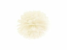 Creme Pompom Hangdecoratie 25cm Cream