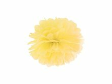 Geel Pompom Decoratie 25cm Yellow