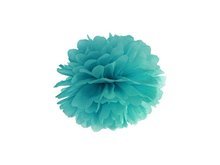 Donker Zee Groen Pompom Decoratie 25cm Dark Teal