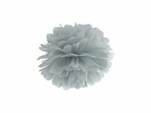 Grijs Pompom Decoratie 25cm Grey