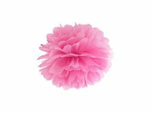 Roze Pompom Decoratie 25cm Pink