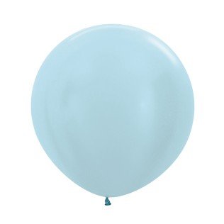 Sempertex Parelmoer Licht Blauw Jumbo Ballon Pearl Blue 1st 90cm  
