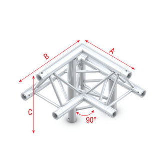 Corner 90&deg; down R apex up Pro-30 Triangle P,F,G Truss