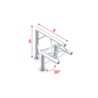 Corner 90&deg; apex up Pro-30 Triangle P,F,G Truss