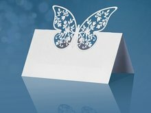 Vlinder met Bloemen Tafel Plaatskaarten 10st