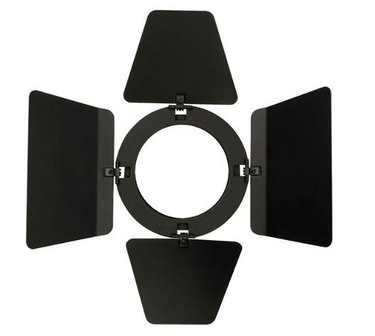 Showtec Barndoor for LED Compact Studio Beam Zwart