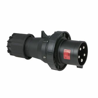 CEE 125A 400V 5p Plug Male Black, IP67