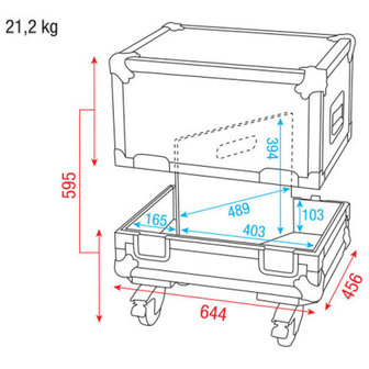 DAP Case for 2x M12 monitor