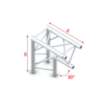 Corner 90&deg; apex down Pro-30 Triangle P,F,G Truss