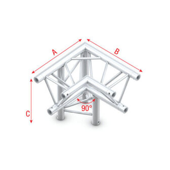 Corner 90&deg; down L apex down Pro-30 Triangle P,F,G Truss