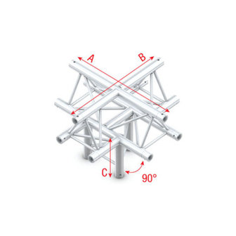 Cross + down 5-way, apex up Pro-30 Triangle P,F,G Truss