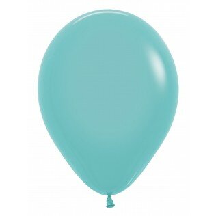 Sempertex Fashion Solid Aqua Blauw Latex Ballonnen 30cm 50st Aquamarina