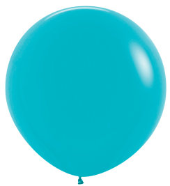 Sempertex Fashion Solid Caribisch Blauw Jumbo Ballon Caribbean Blue 1st 90cm