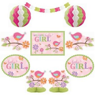 Tweet Baby Meisje Decoratie Set 10-delig 