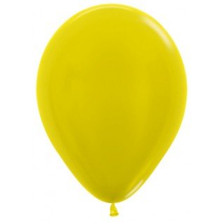 Sempertex Metallic Geel Latex Ballonnen 30cm 50st Metallic Pearl Yellow