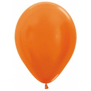 Sempertex Metallic Oranje Latex Ballonnen 30cm 50st Metallic Pearl Orange