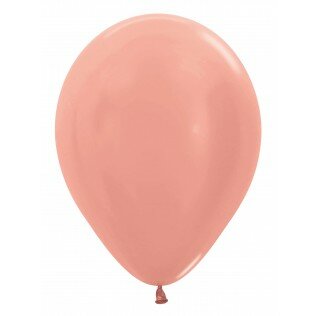 Sempertex Metallic Roze Goud Latex Ballonnen 30cm 50st Metallic Pearl RoseGold