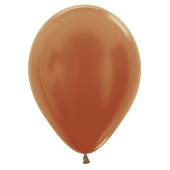 Sempertex Metallic Koper Latex Ballonnen 30cm 50st Metallic Pearl Copper