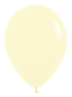 Sempertex Pastel Geel Latex Ballonnen 30cm 50st Pastel Matte Yellow