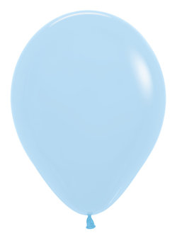 Sempertex Pastel Blauw Latex Ballonnen 30cm 50st Pastel Matte Blue