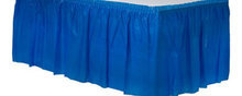 Koninklijk Blauw Plastic Tafel Rok 73x420cm