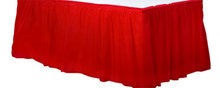 Appel Rood Plastic Tafel Rok 73x420cm