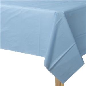 Baby Blauw Plastic Tafelkleed 137x274cm