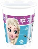 Frozen Noorderlicht Plastic Bekers 8st