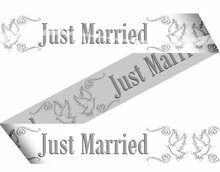 Trouwen Duiven &#039;Just Married&#039; Afzetlint 15m