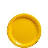Zonneschijn Geel Papieren Dessert Borden 8st