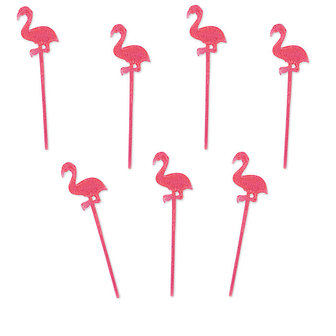 Flamingo Cocktail Prikkers 24st