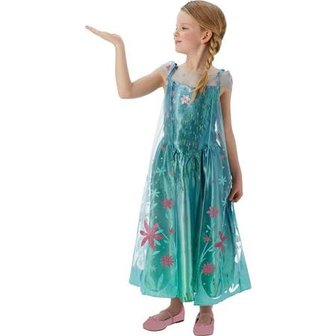 Frozen Fever Koningin Elsa Kostuum 5-6jaar