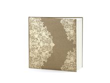 Bruin met Gouden Decoratie Gastenboek