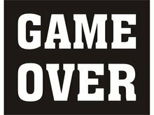 Game Over Schoen Stickers 2st