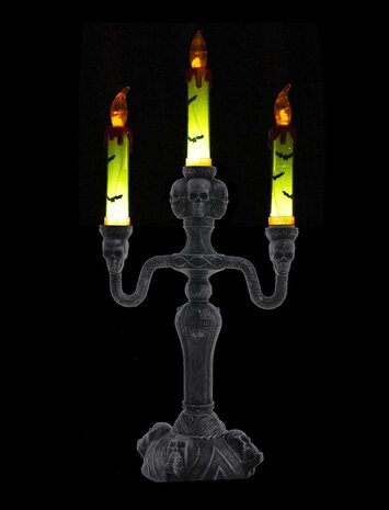 Skelet Kandelaar met Licht Tafeldecoratie