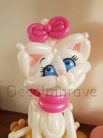 Aristocats Marie op Kussen Ballondecoratie