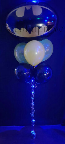 Batman heliumtros met 7 ballonnen en verlichting