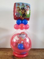 Paw Patrol met Brandweerhelm Cadeauballon Stuffer Ballon