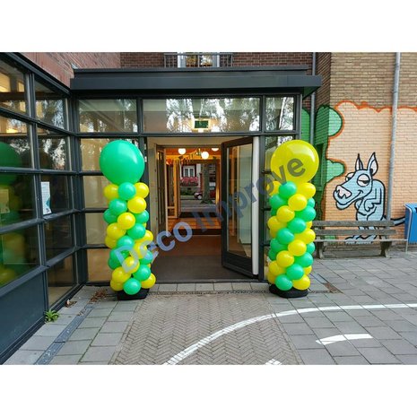 Ballonnenpilaar Standaard 220cm Clusters van 4