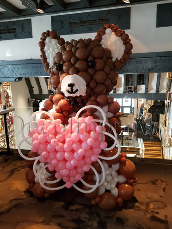 Teddybeer met Hart Ballondecoratie