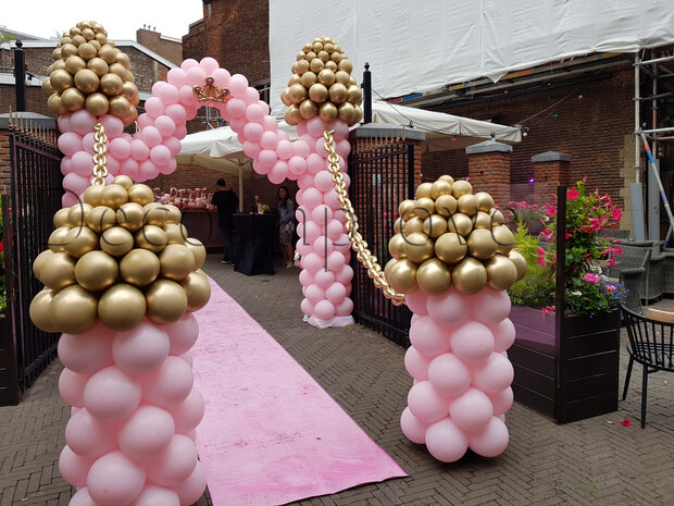 Kasteeltorens Roze Goud met Poort en Slotgrachtkettingen Set