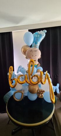 Blauw Baby Collage Jongen Ballonnenpilaar