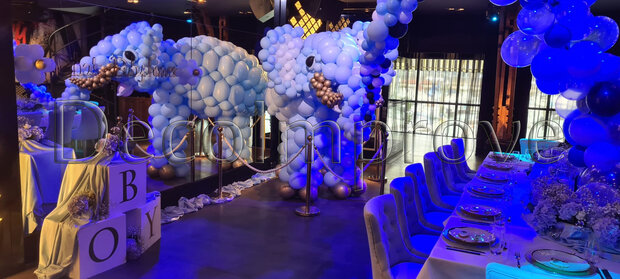 Afrikaanse Olifant Blauw Ballondecoratie