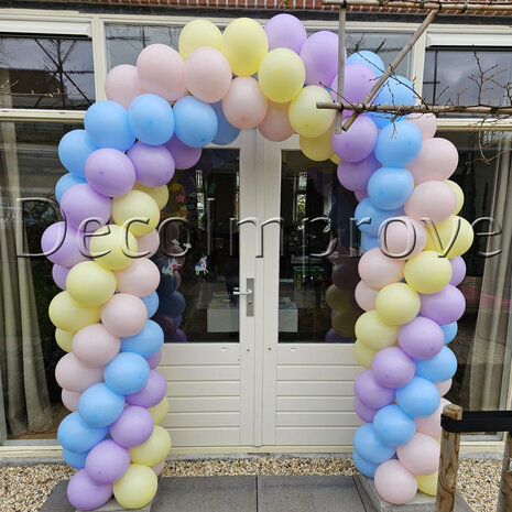 Ballonnenboog Pastel Standaard Enkeldeurs Clusters van 4 