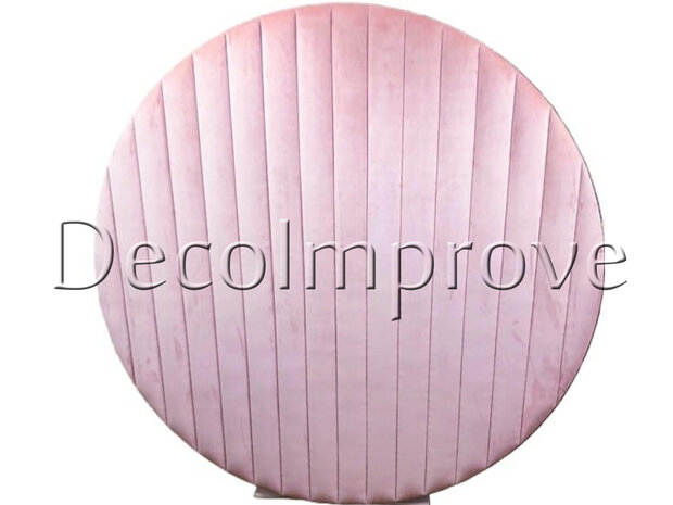 Roze Velvet Backdrop Rond Verhuur