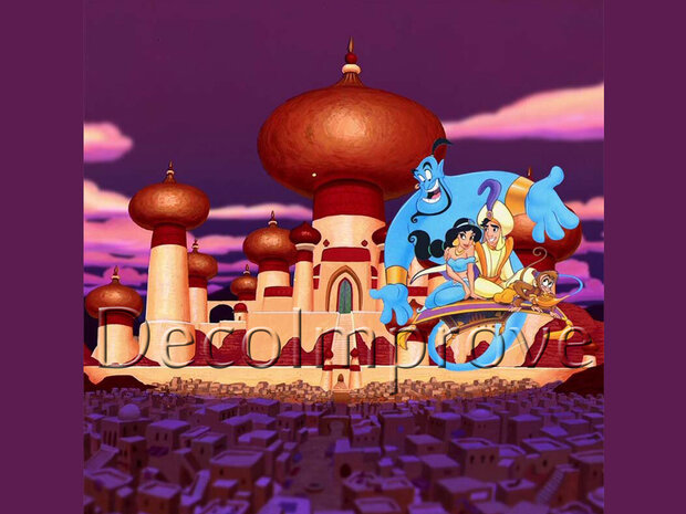 Aladdin Agrabah Backdrop 200x200cm Verhuur