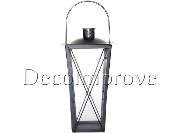 Lantaarn Windlicht Antraciet 40cm