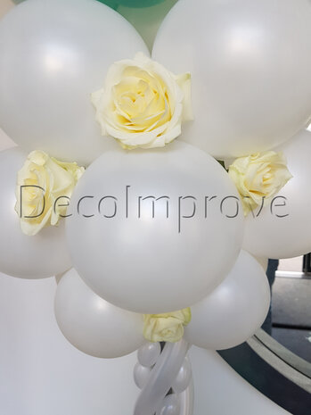 Ballonnenpilaar Luxe Klassiek Romeinse Zuil met Bloemen