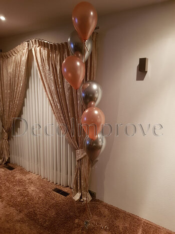 Helium ballonnentros met 6 ballonnen