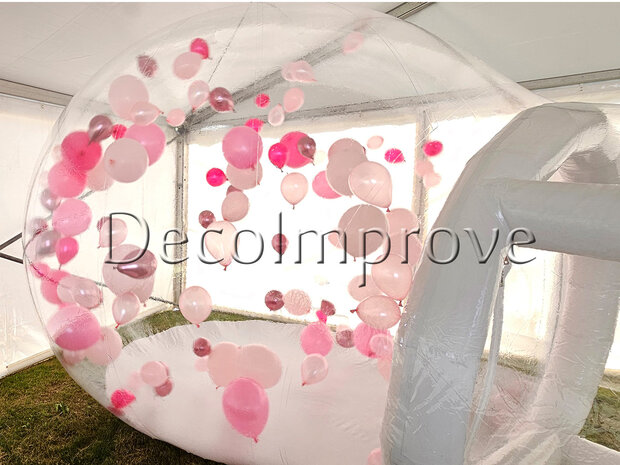 Transparante Snowglobe Dome met Ballonnen 3x4m